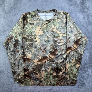 King's Camo Long Sleeve Shirt Desert Shadow Mens M Front Pocket Crew Neck